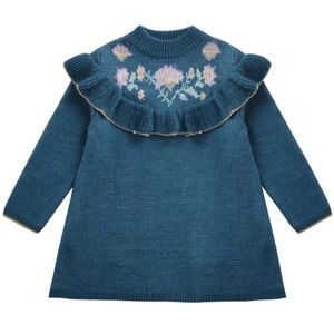 New beautiful blue knit dress